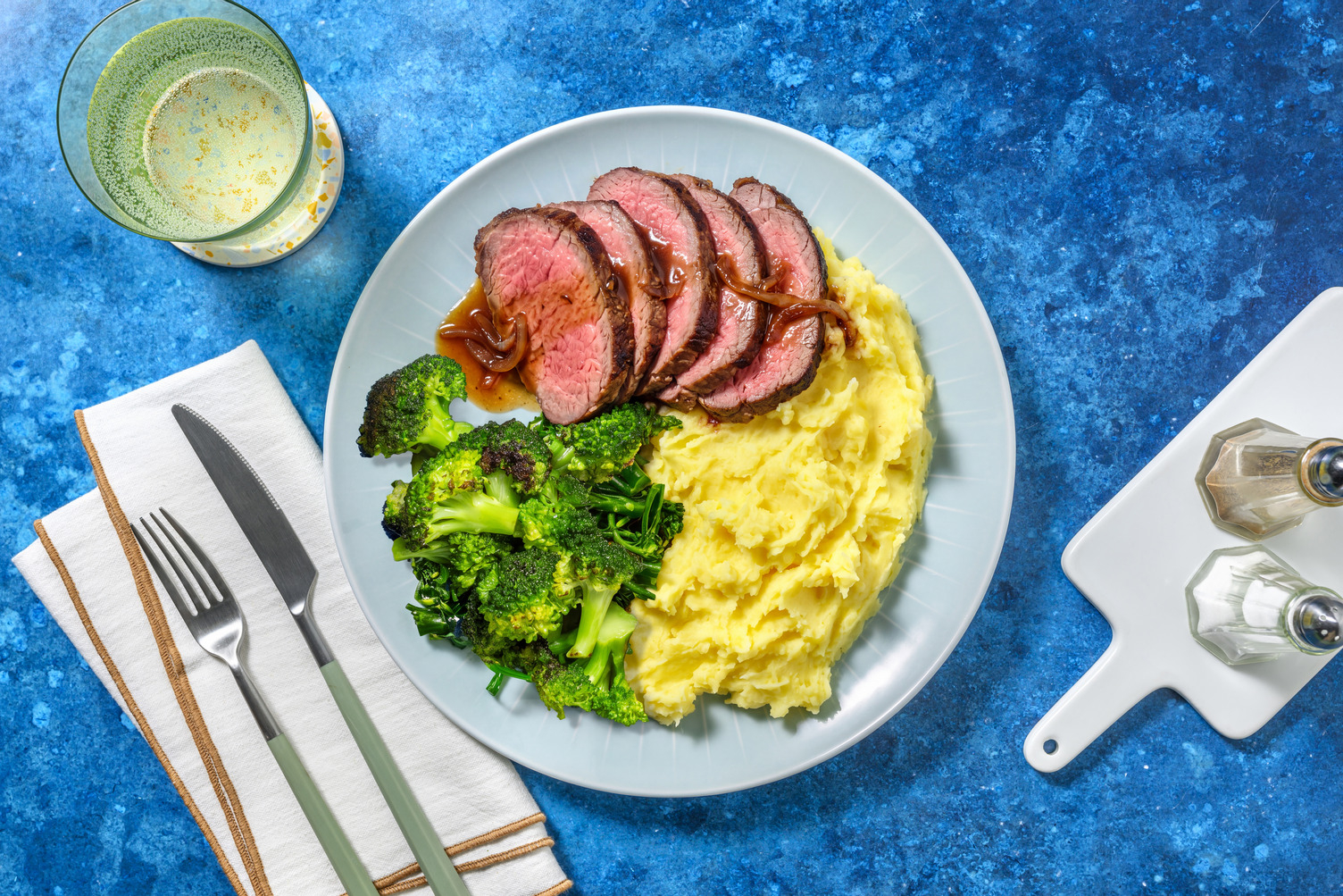 Bio-Roastbeef mit Kartoffelpüree