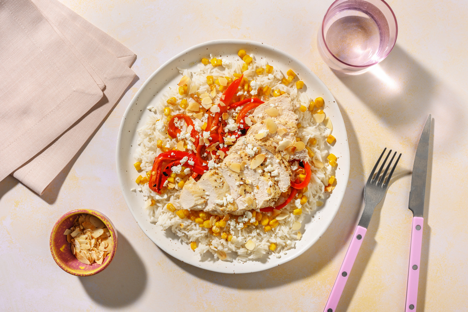 Poulet mariné à la mexicaine & maïs rôti