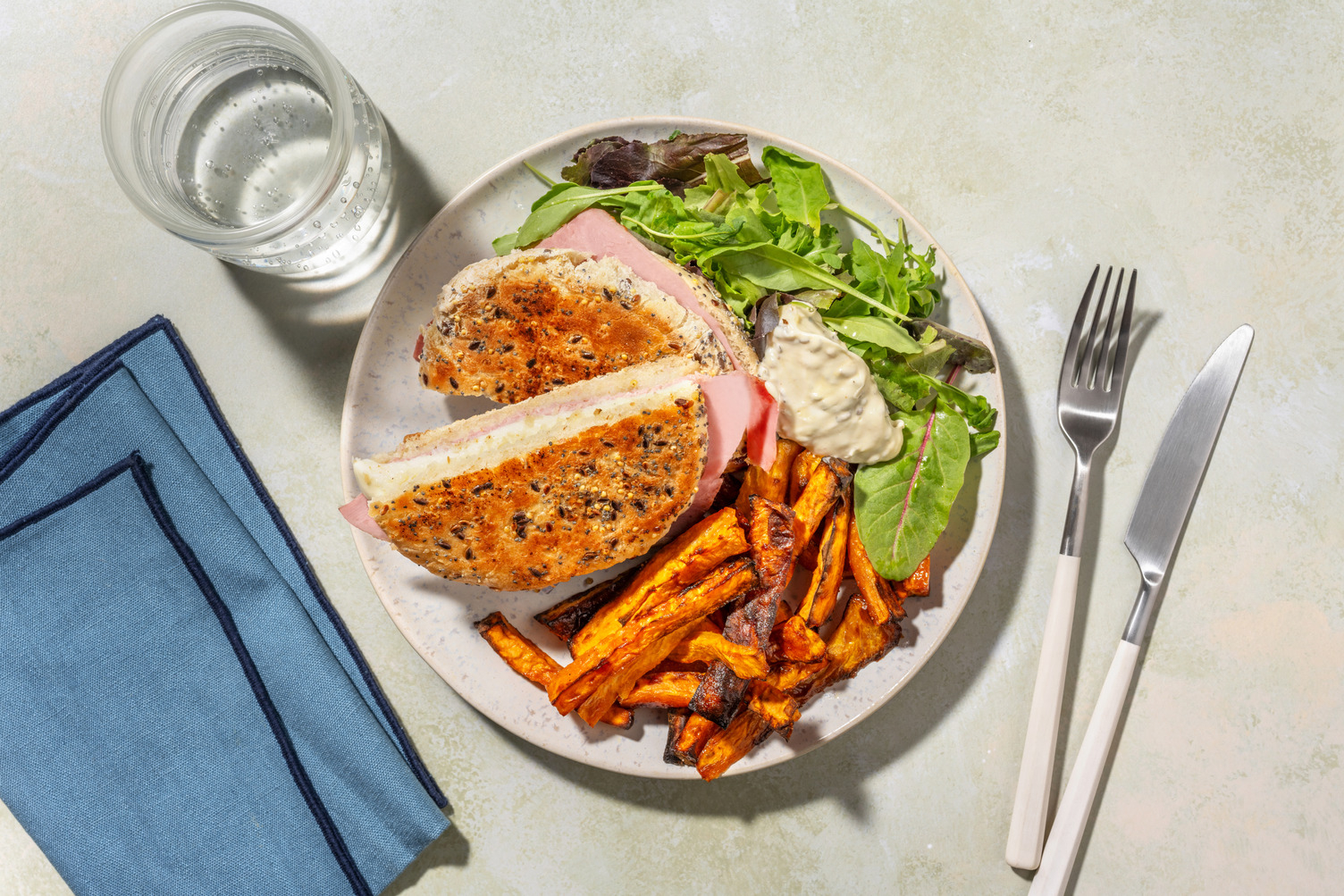 Croq'Burger de poulet tranché & mozza