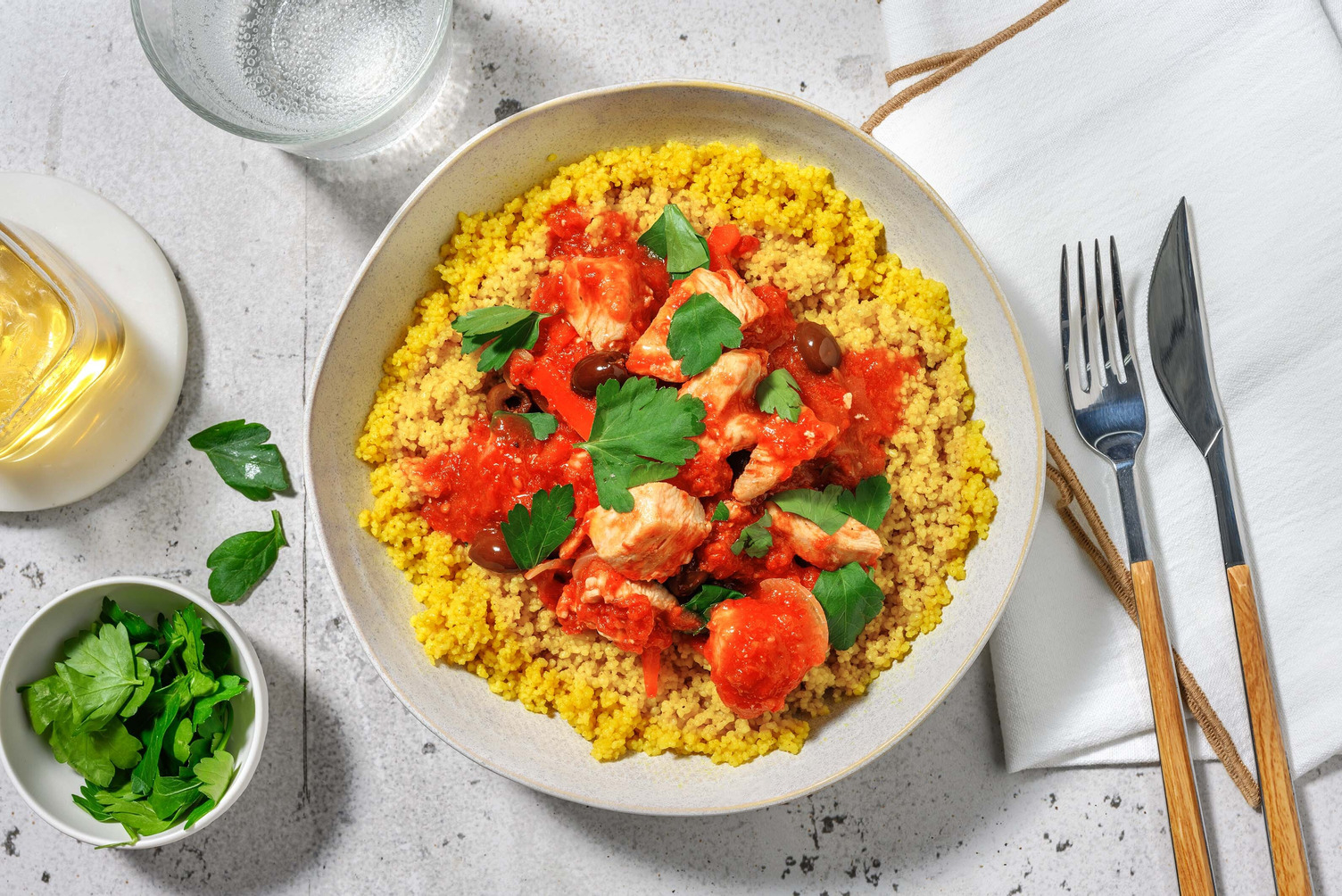 Mijoté de poulet au cumin express