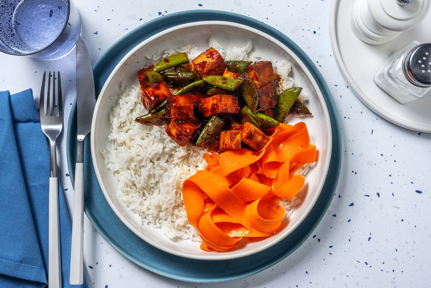 Spiced Tofu Rice Bowl
