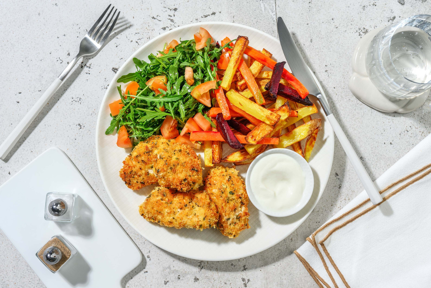 Middelhavsinspireret sprød kylling