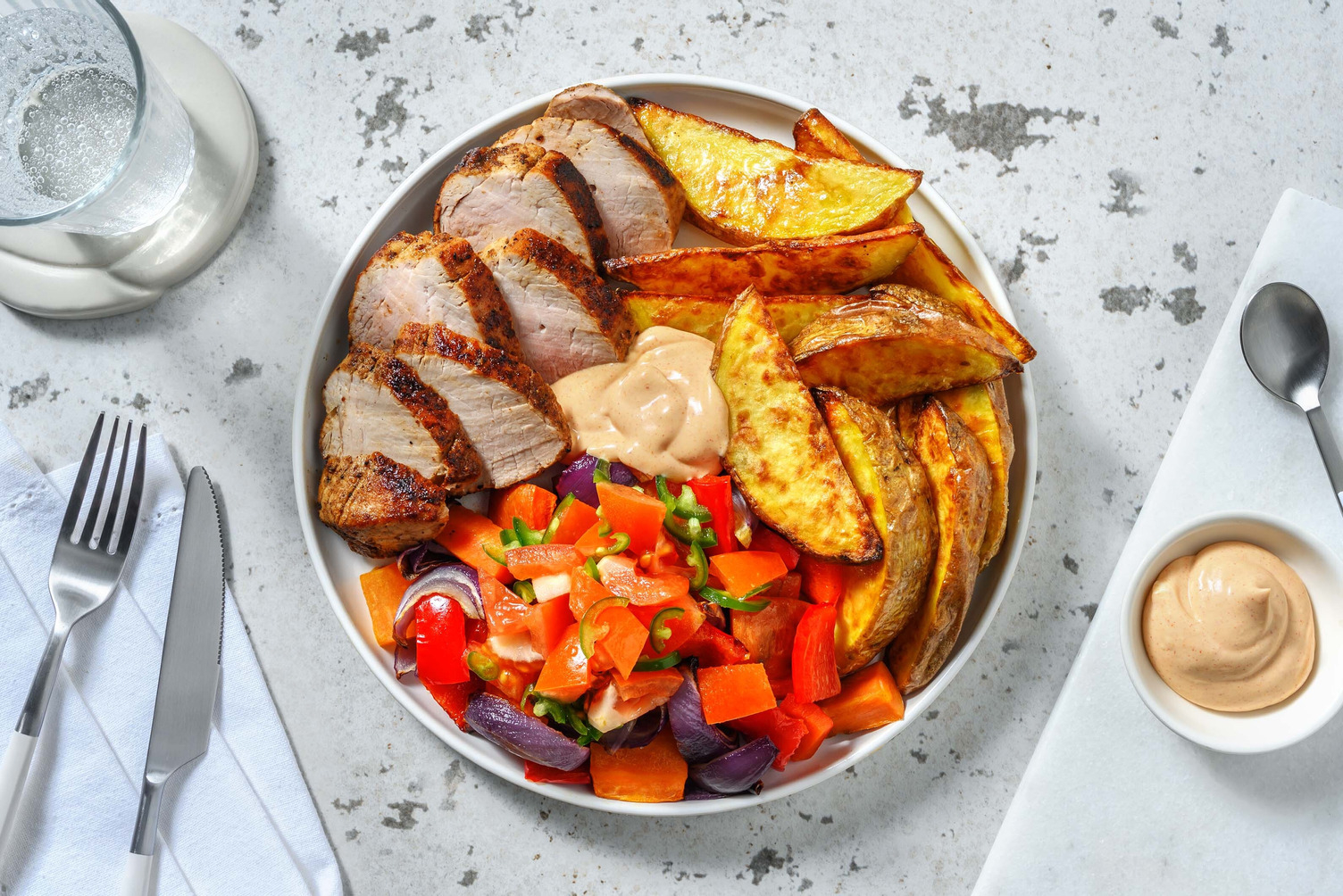 Cajun-krydret svinefilet