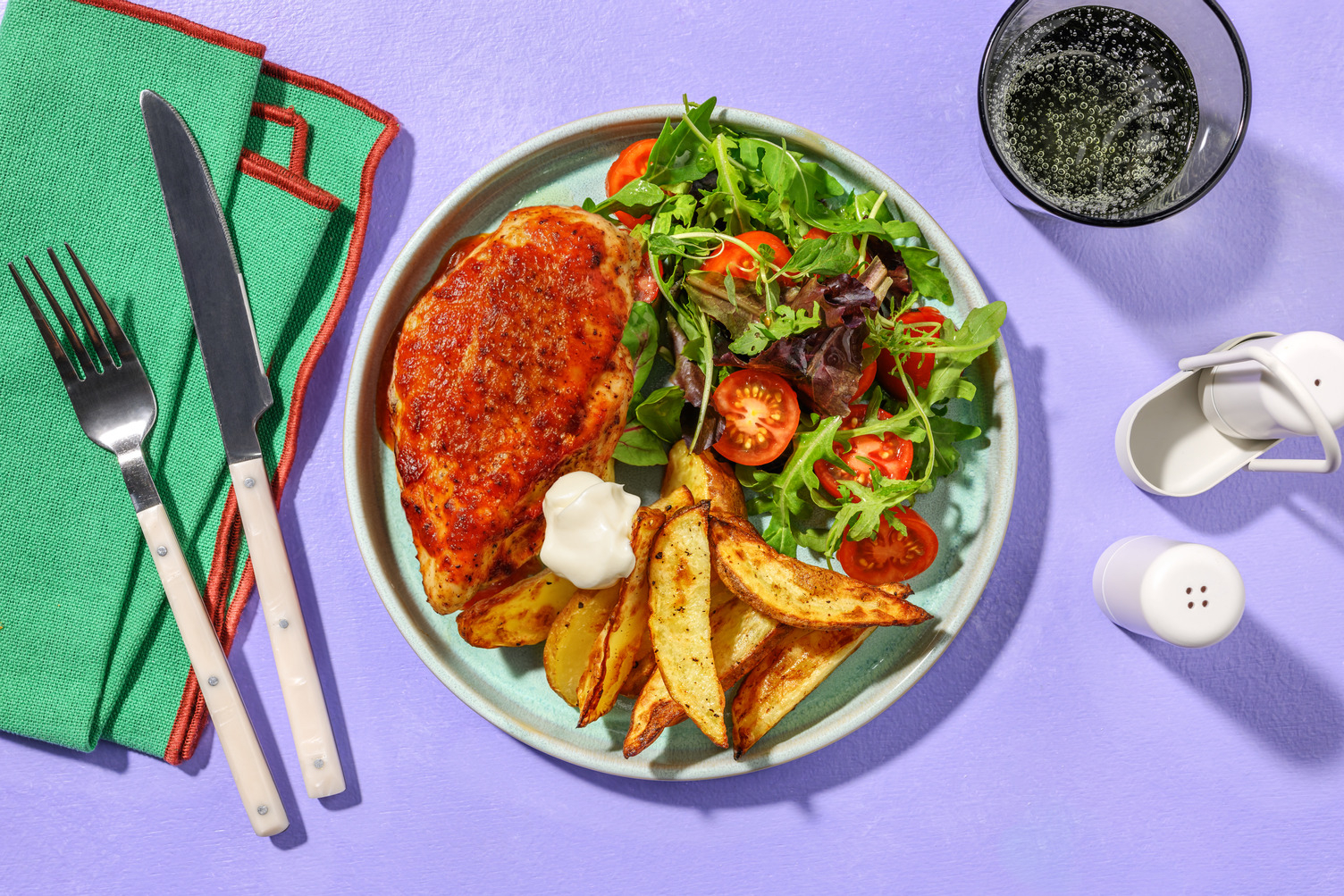 Spiced Chicken and Hot Honey Sauce