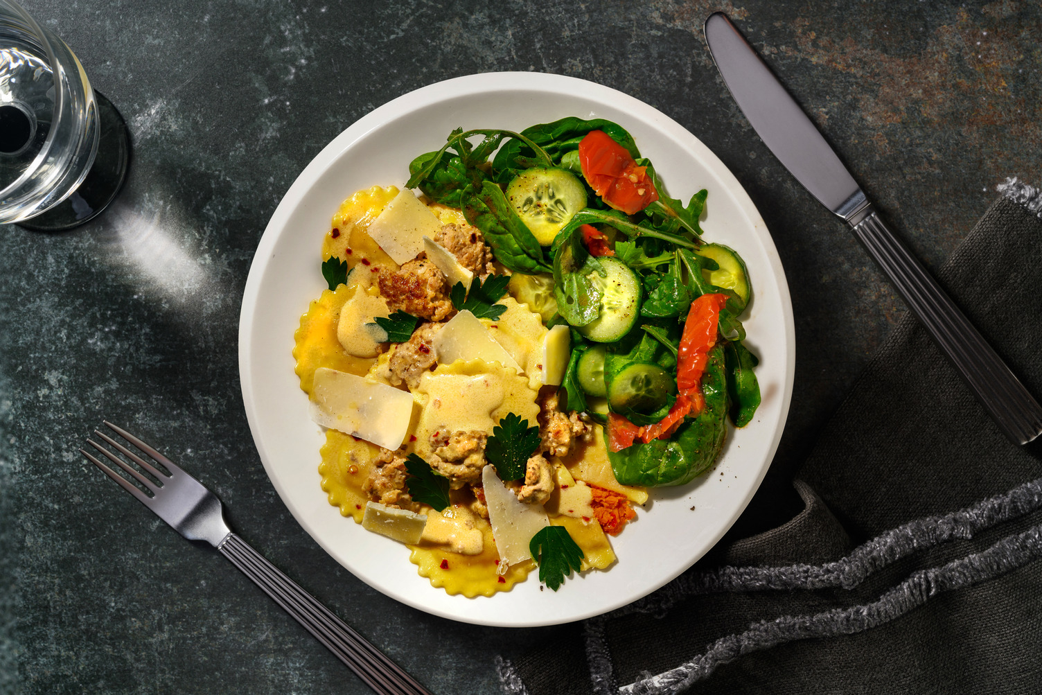 Deluxe Pork & Roast Pumpkin Ravioli