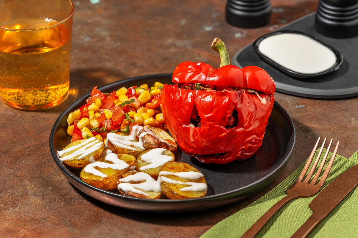 Bell Pepper Jack O'lanterns