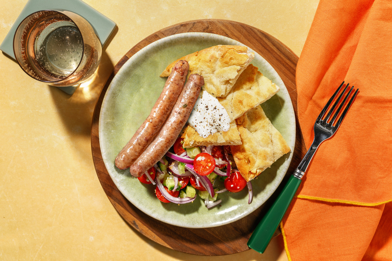 Salade à la grecque « top chrono » & chipos