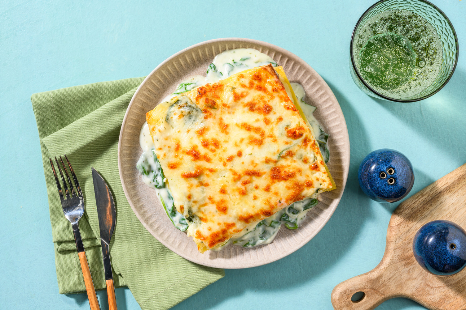 Lasagna bianca : tranches de poulet & ricotta