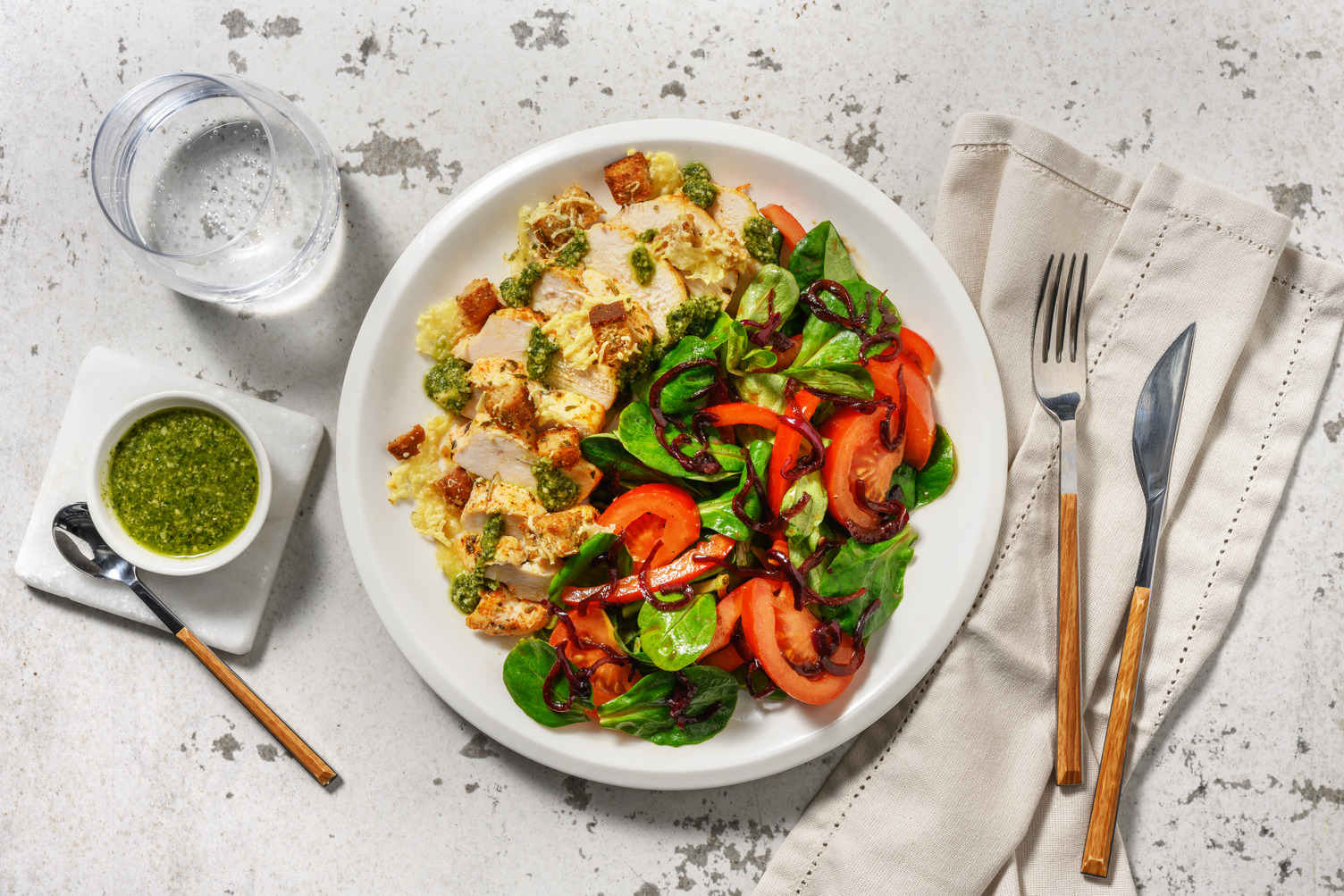 Turkey Breast over Italian-Style Salad