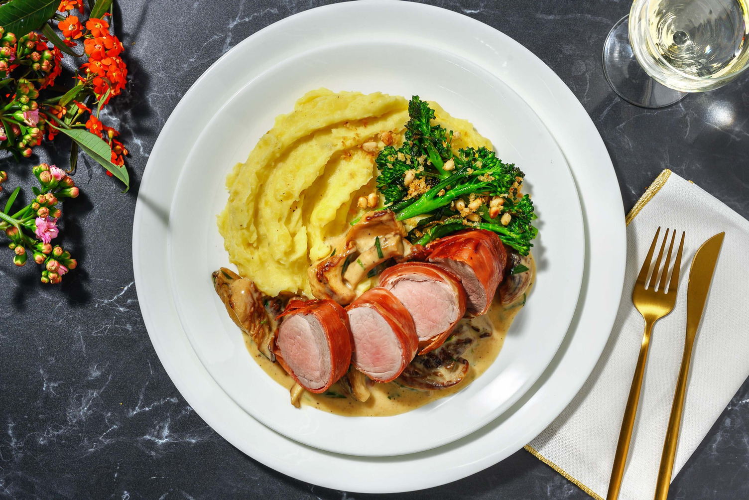 Prosciuttolindad fläskytterfilé