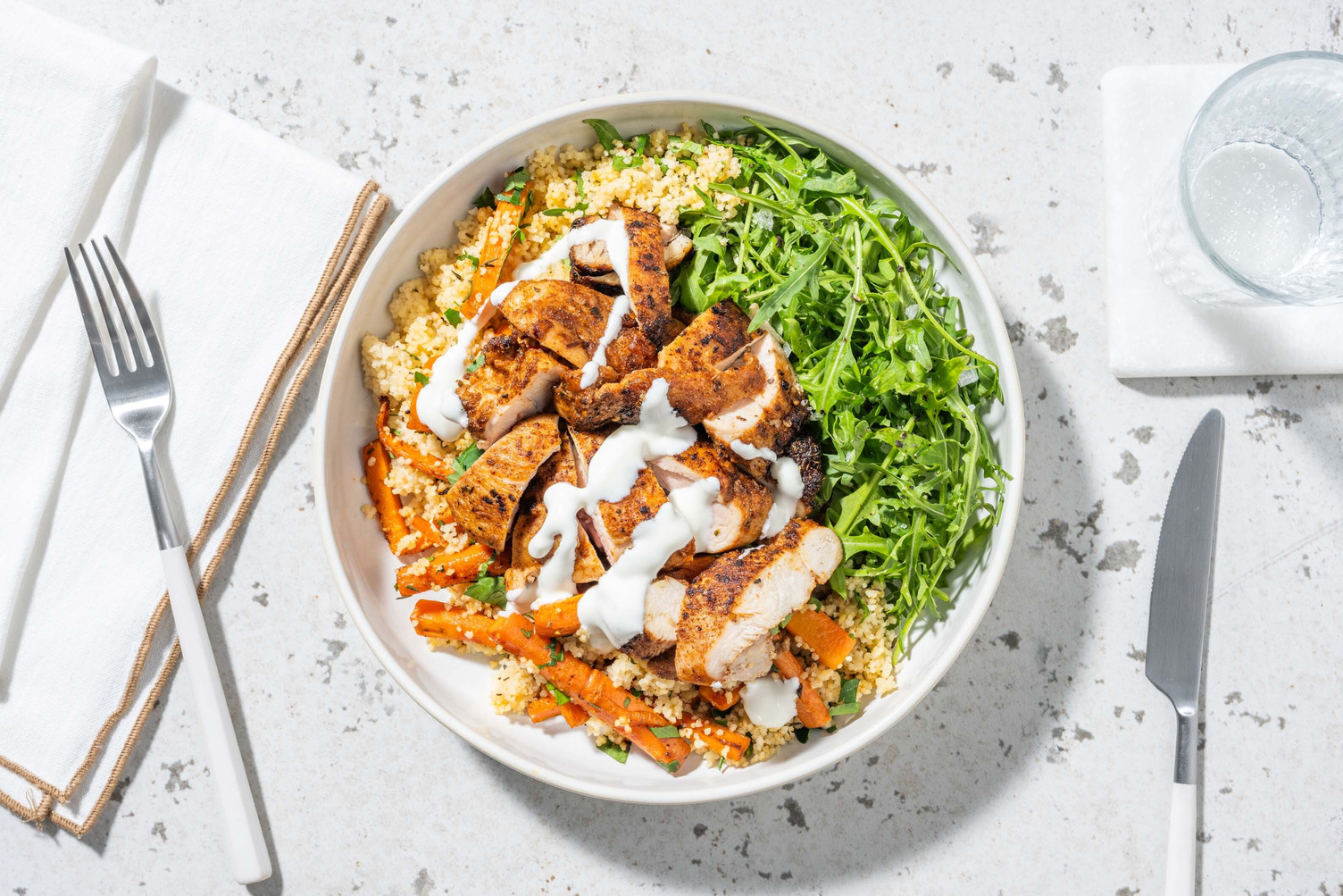 Herby Chicken Thighs and Chermoula Couscous