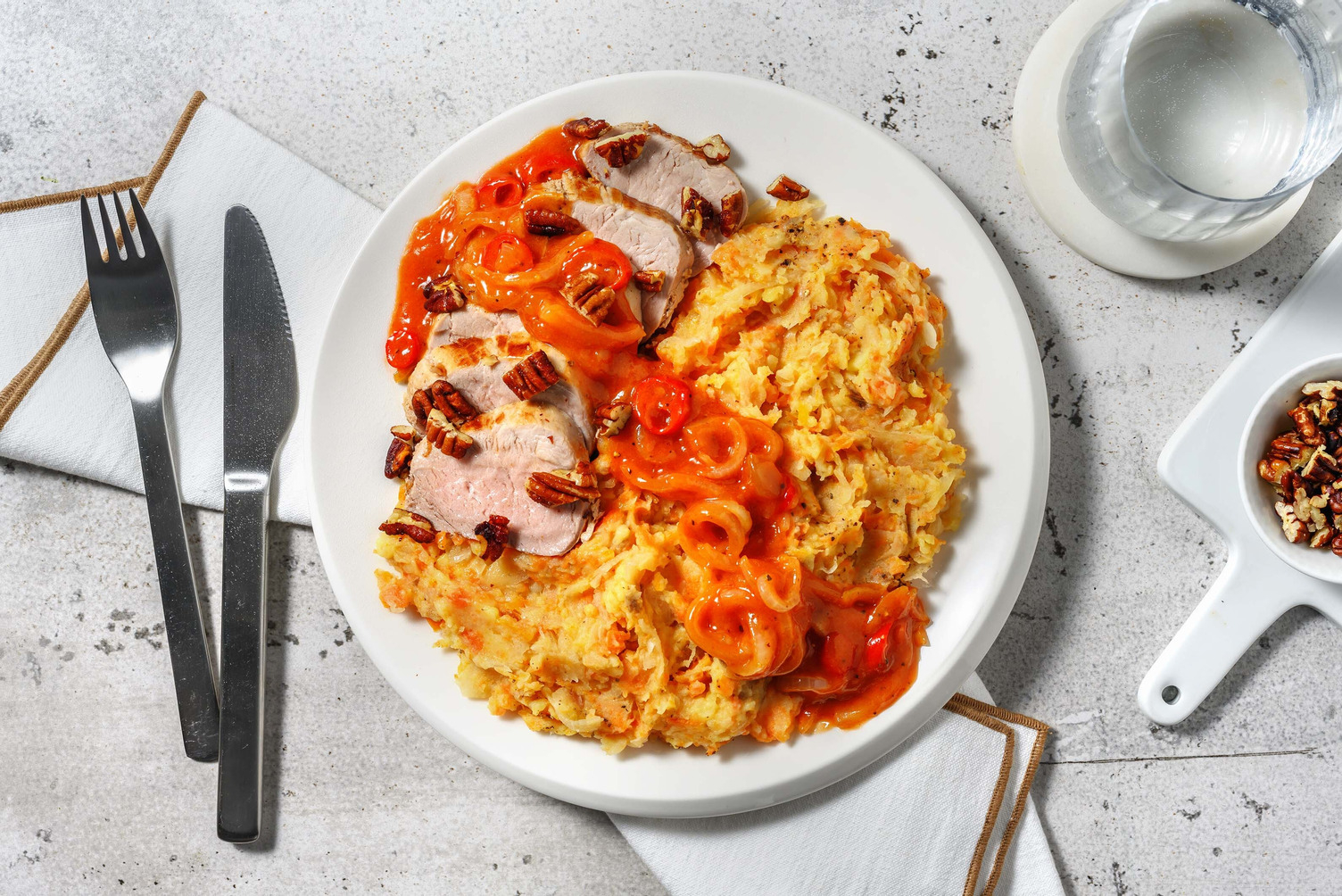 Filet mignon de porc et stoemp de choucroute