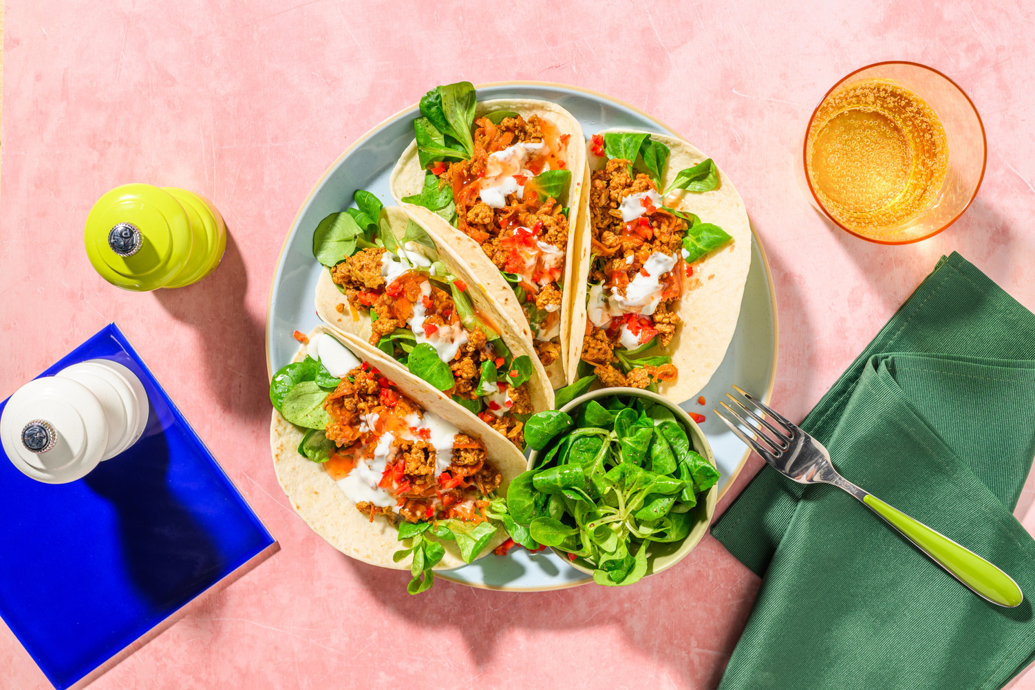 Curried Turkey Tortillas