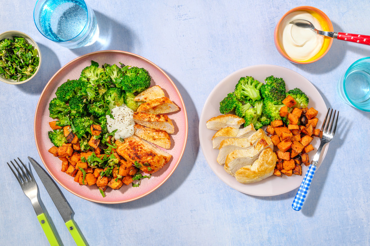 Mexican Spiced Turkey with Peri Peri Sweet Potato