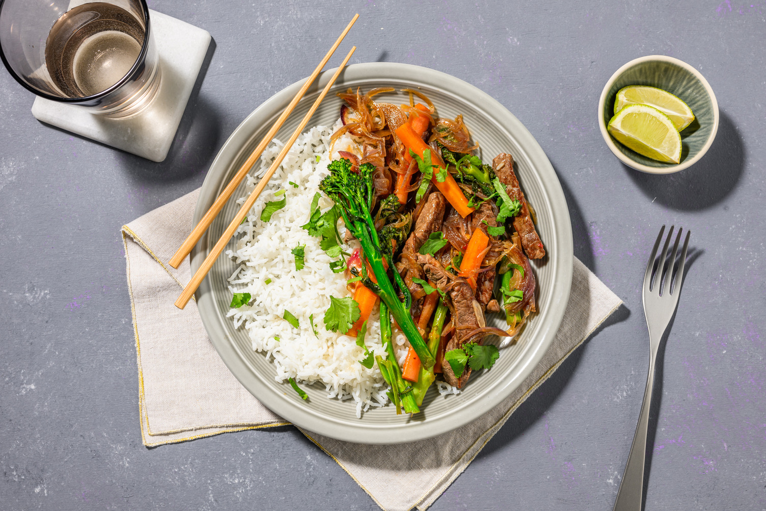 Lemongrass Beef Strips