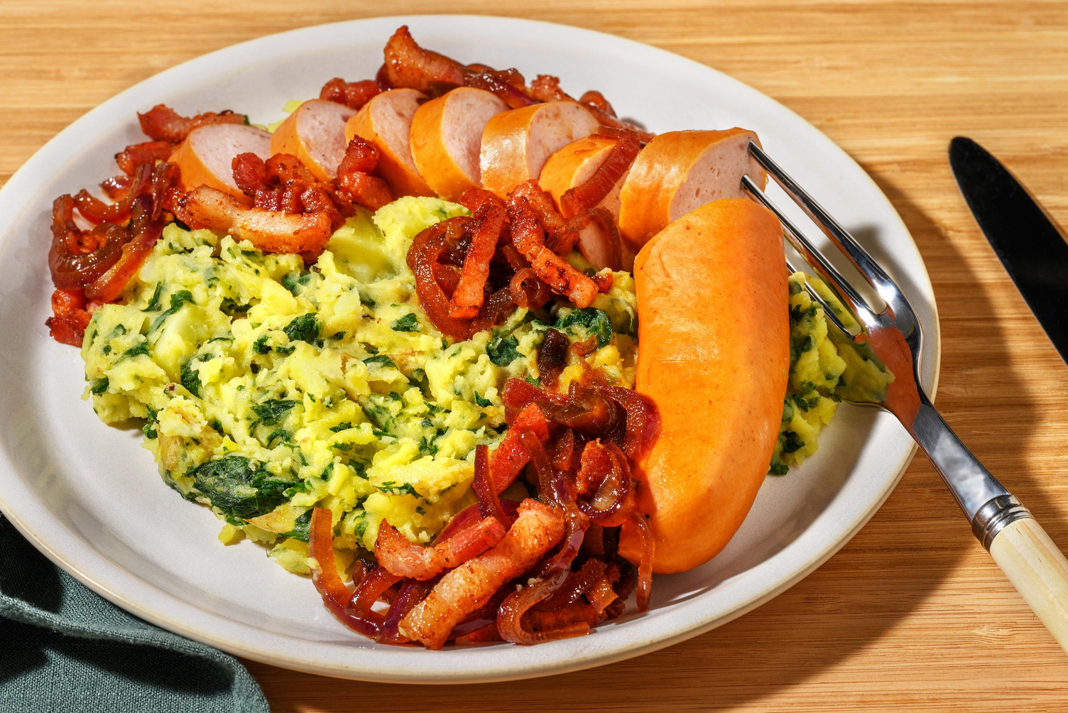 'Stamppot' with Smoked Sausage