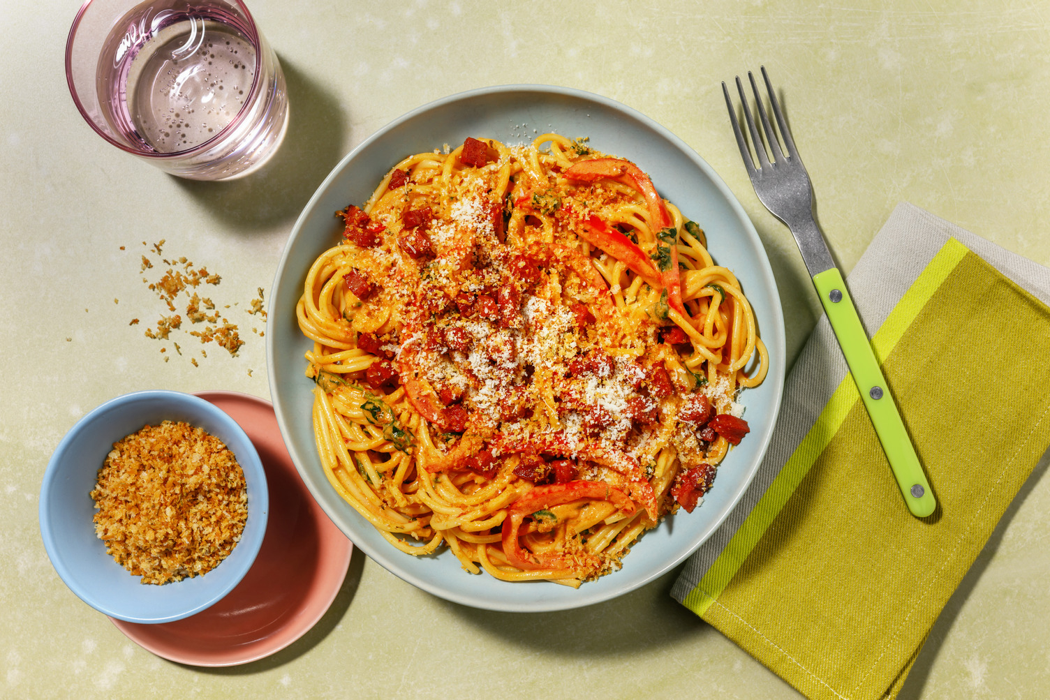 Chorizopasta i cajunsås