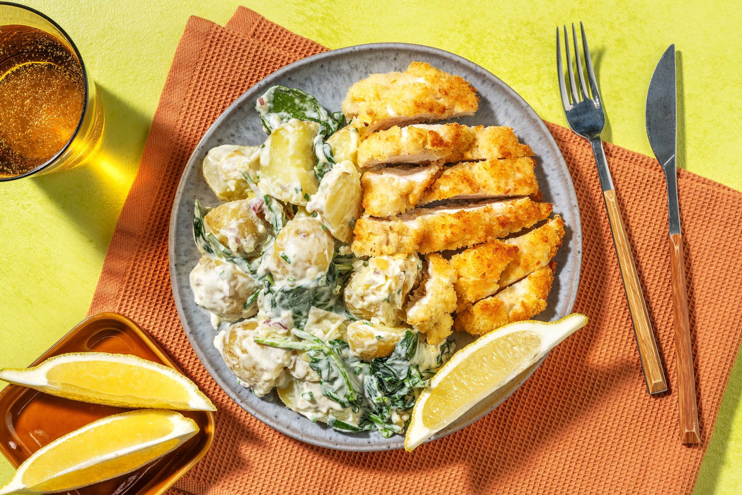 Gyllenstekt kycklingschnitzel