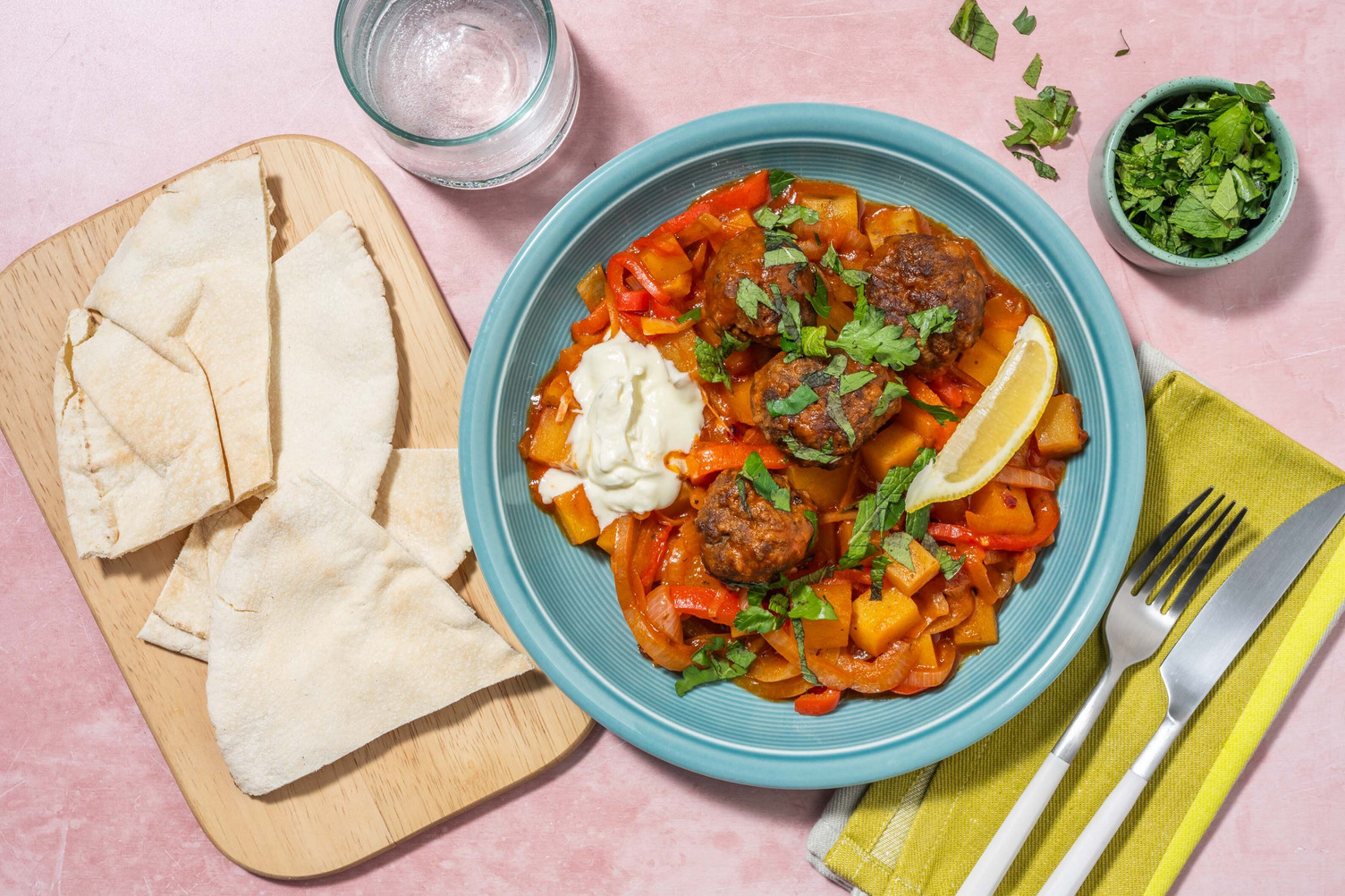 Keftas en sauce tomate épicée