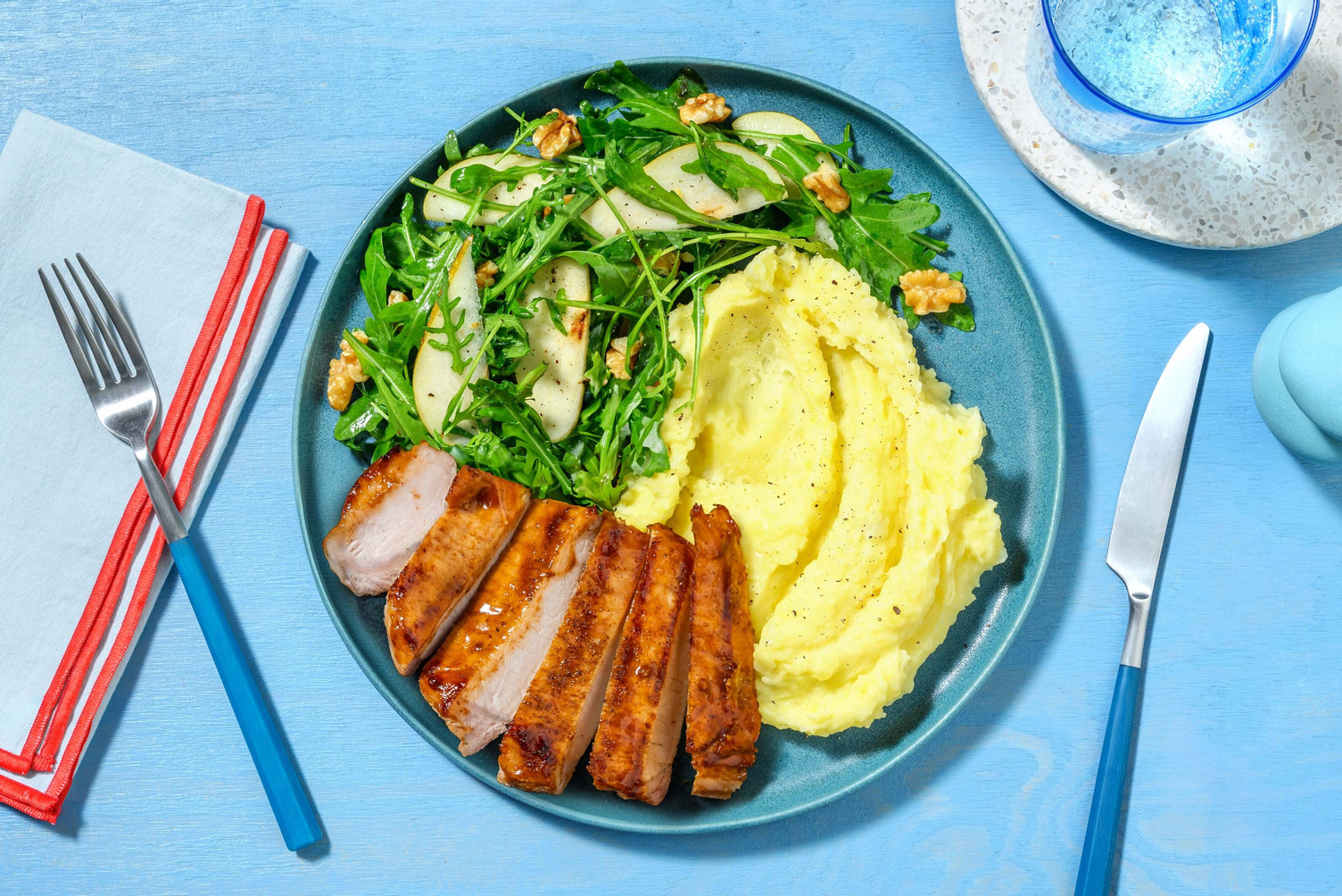 Honning- og sennepsglaseret svinekød