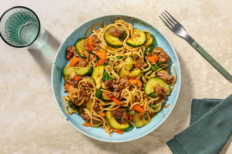 Char Siu Pork Noodle Stir-Fry