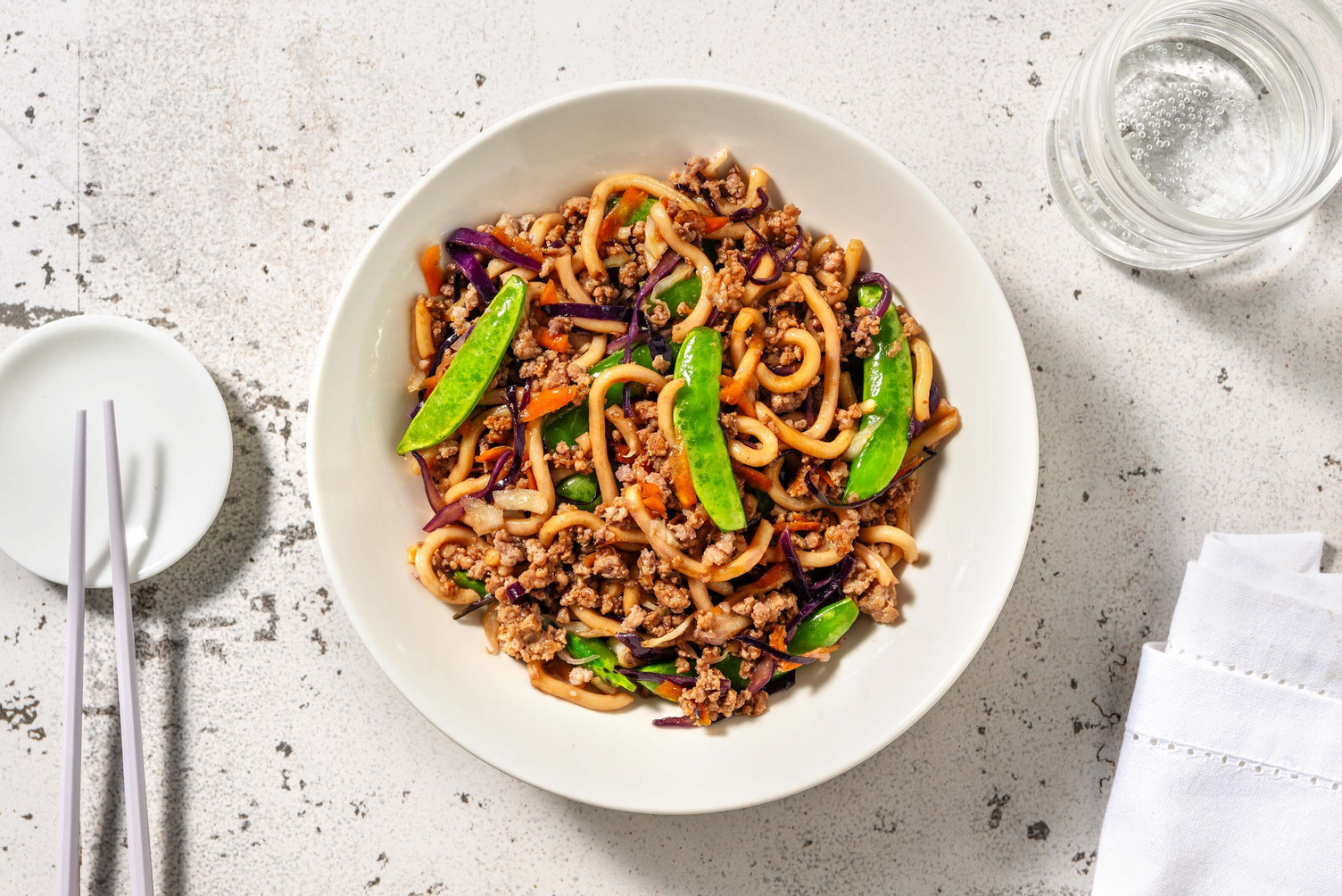 One Pan Ginger Hoisin Beef Udon