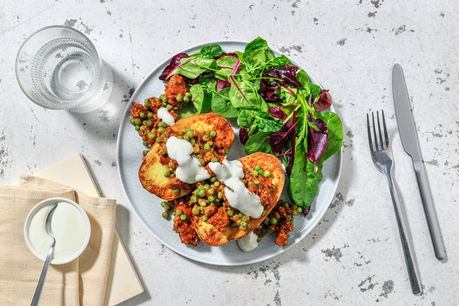 Beef Keema Loaded Jacket Potato