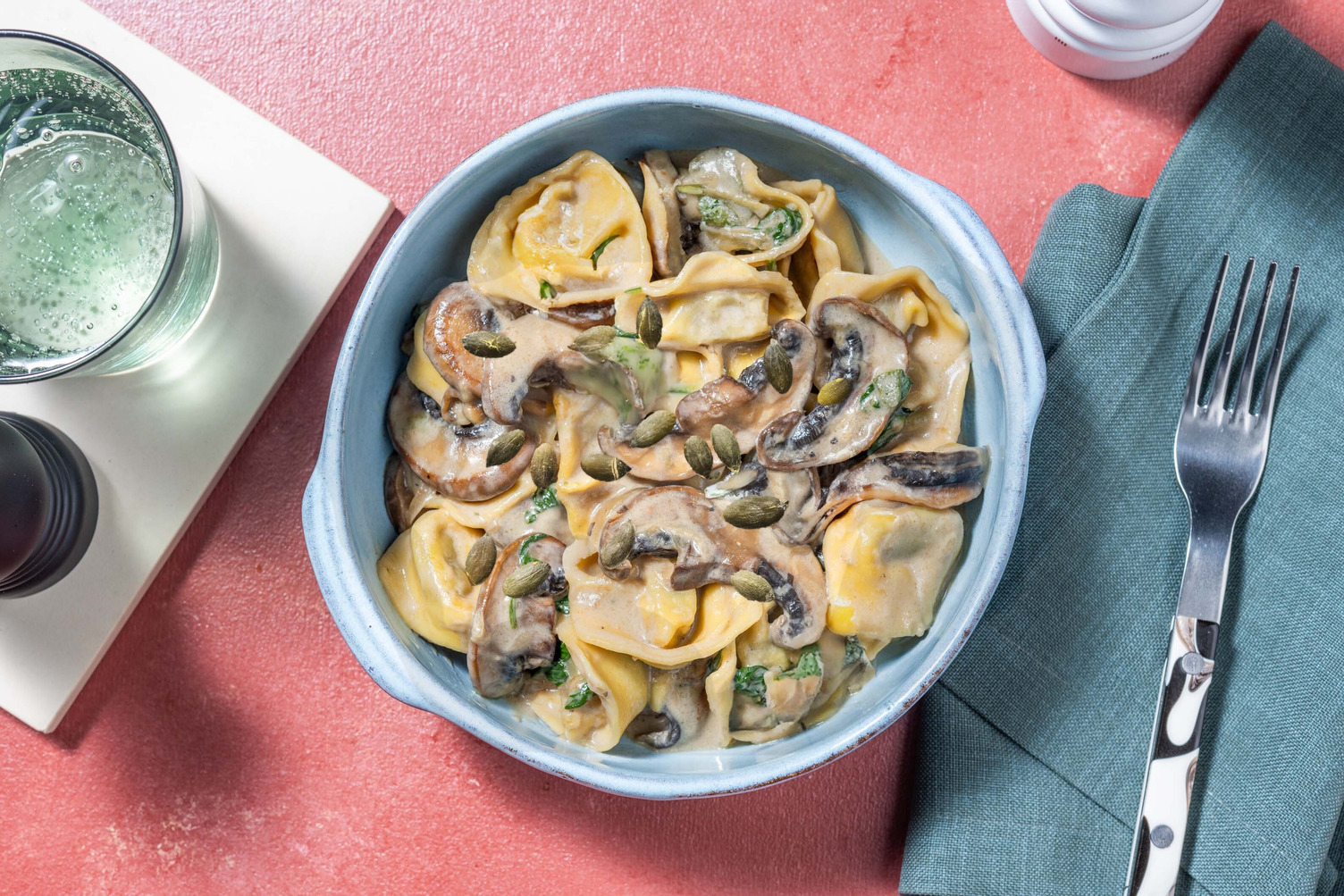 Lättlagad dragon-tortelloni