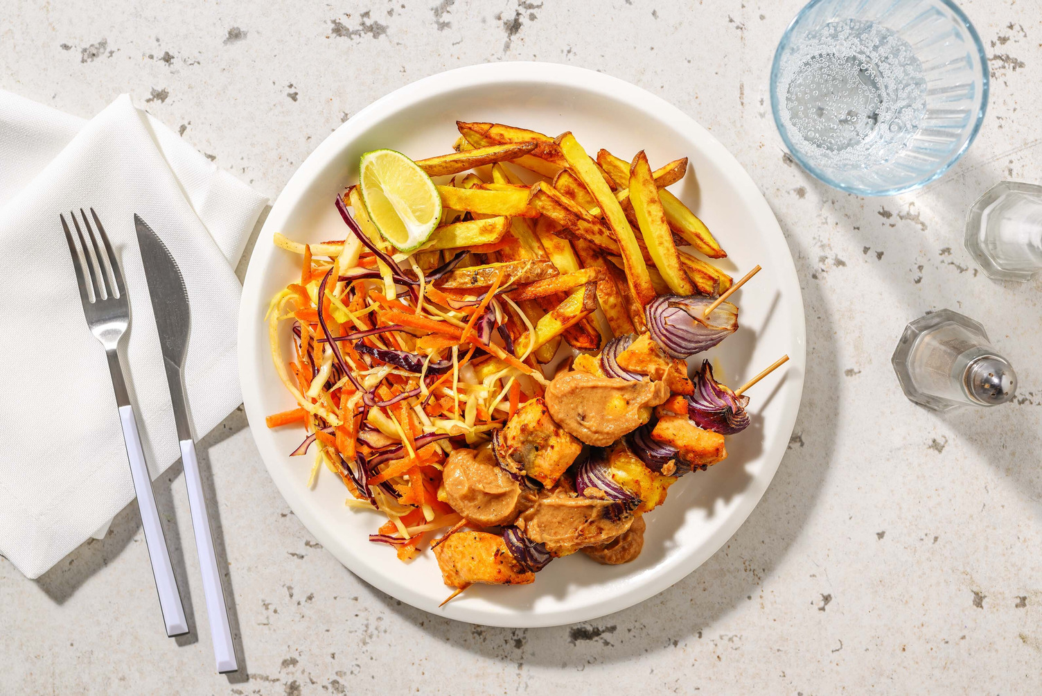 Indonesian Style Satay Fish Skewers