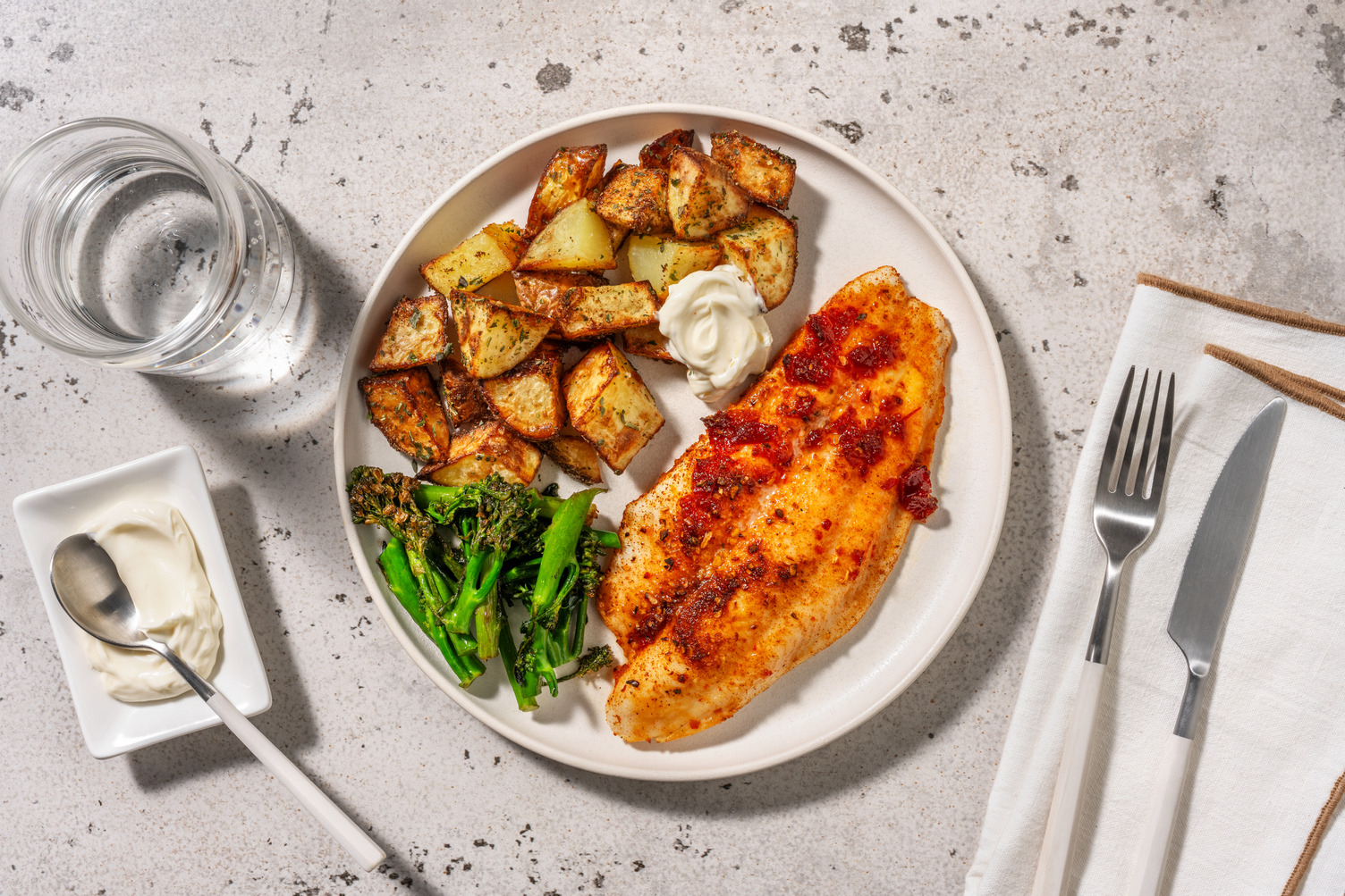 Glazed Cajun Sea Bass