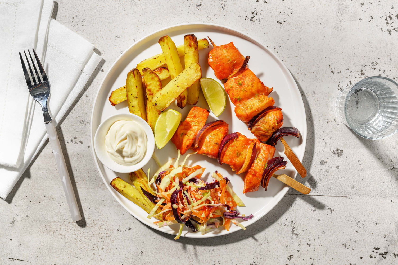 Honey Gochujang Smoked Fish Skewers