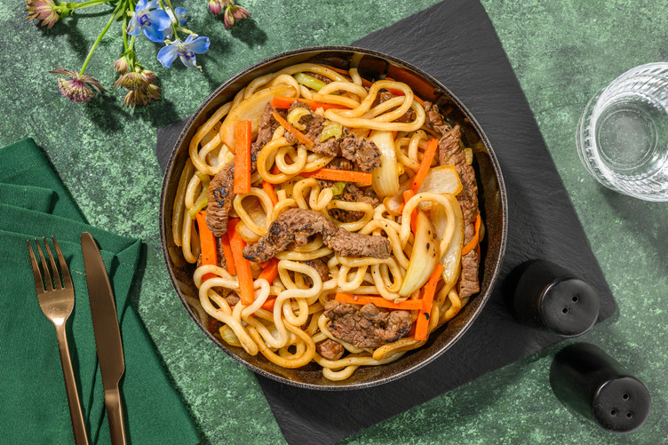 Nouilles sautées au bœuf façon Yaki Udon