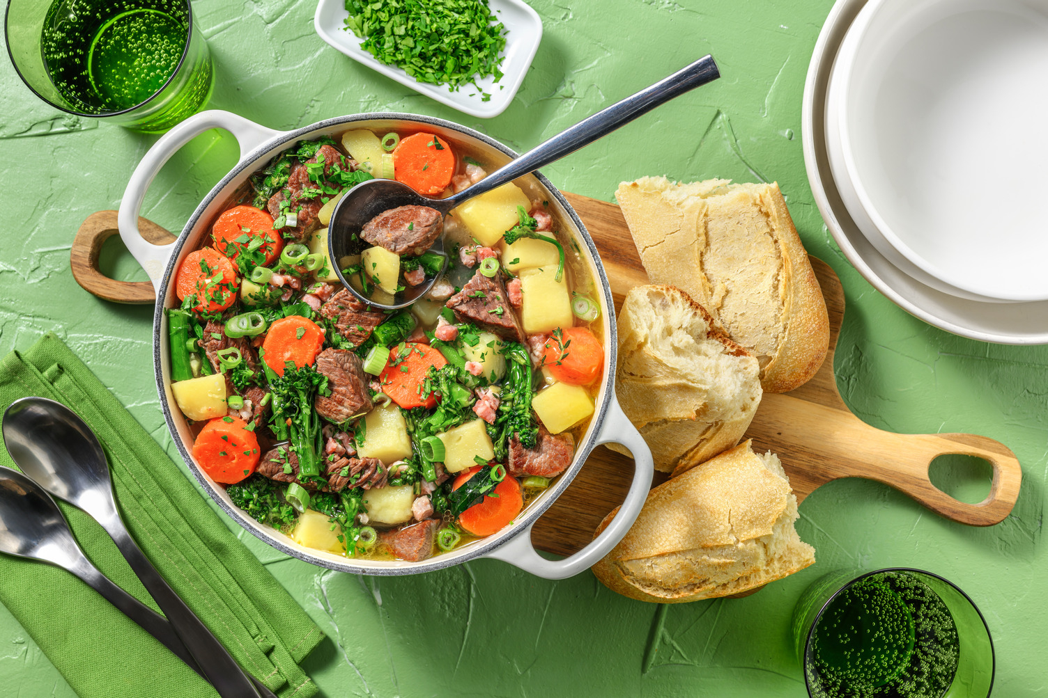 Navarin de veau, lard & carotte de Mamie Jeanine