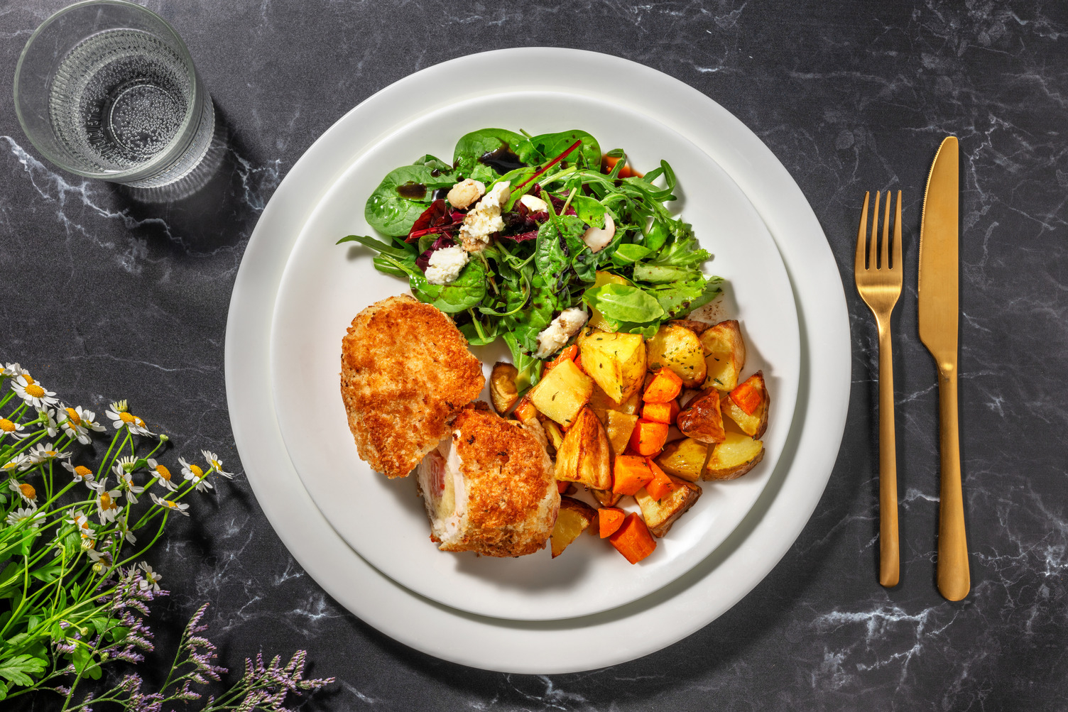 Cordon bleu maison : jambon & mozza