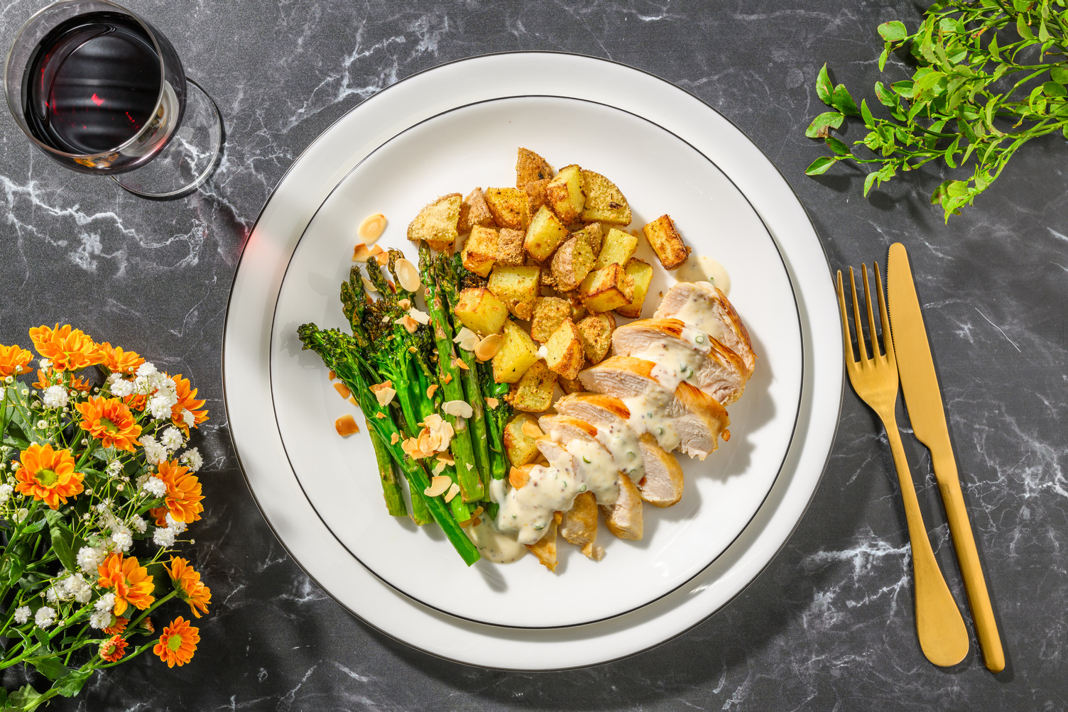 Seared Chicken in Creamy Chive Sauce