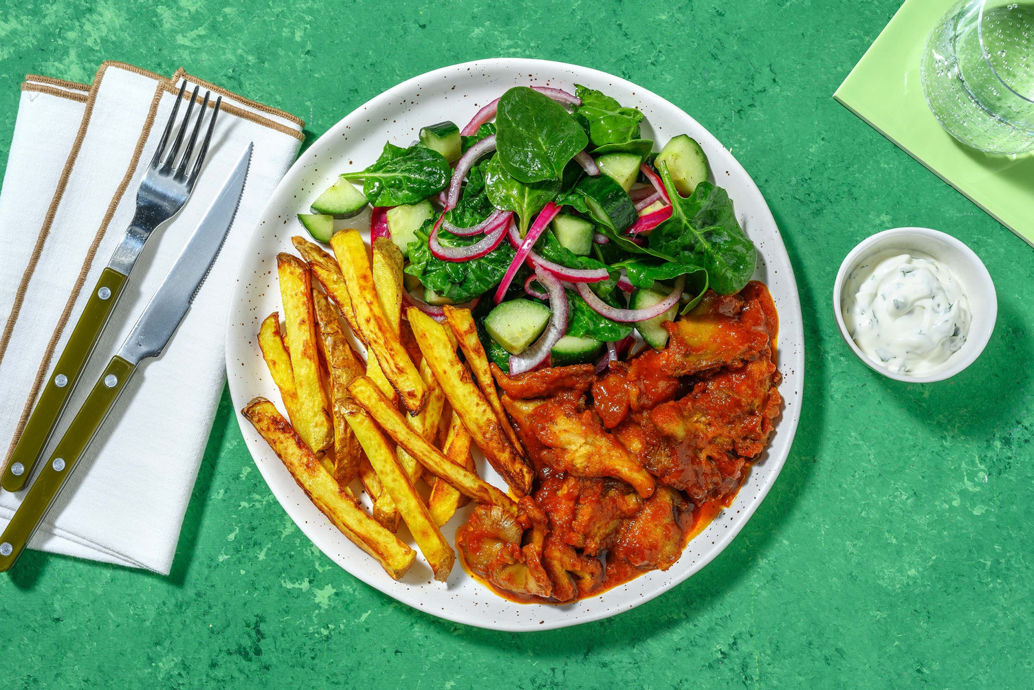 Indisk tikka-glasert østerssopp