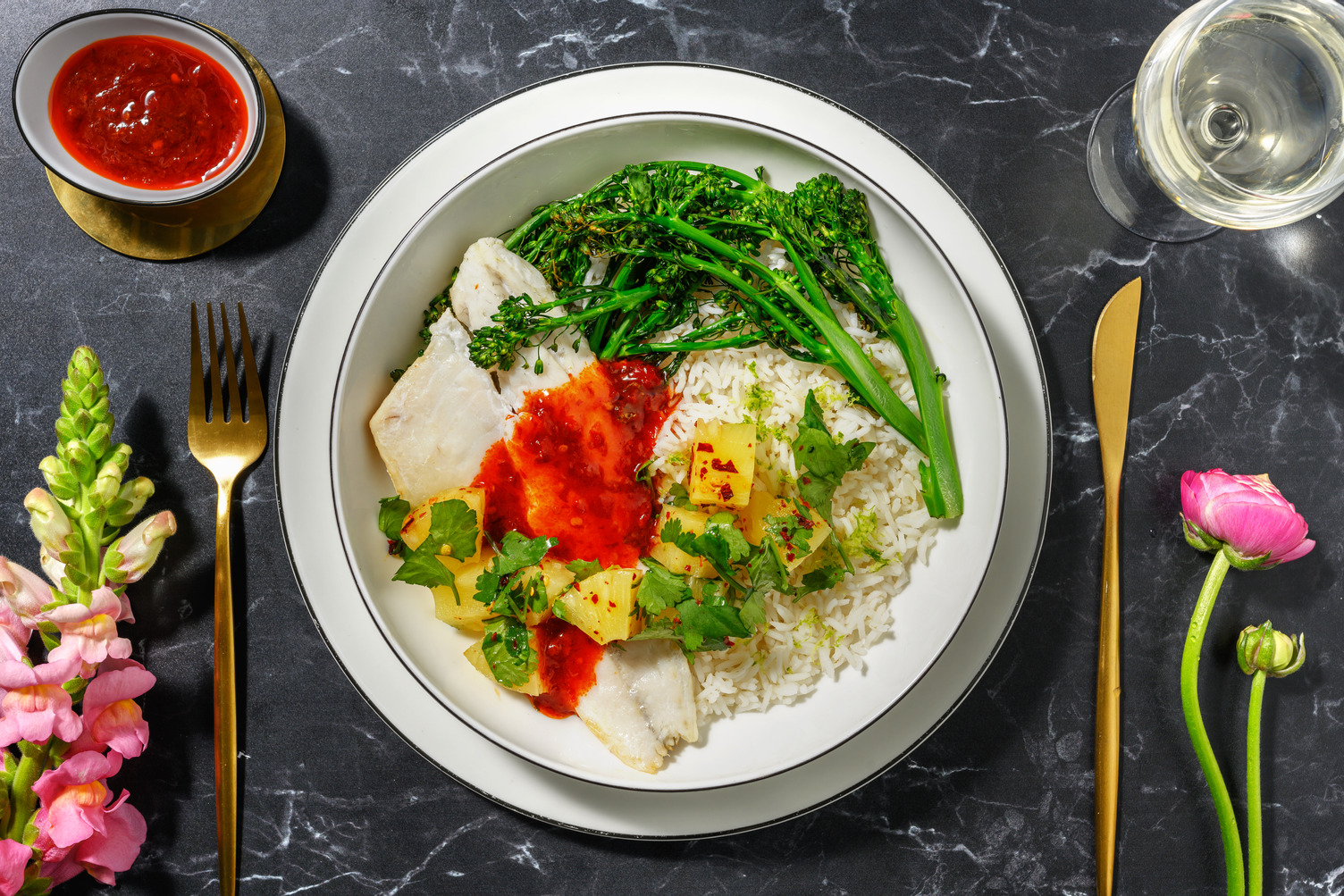 Pan-Fried Sea Bass and Miso-Maple Sauce