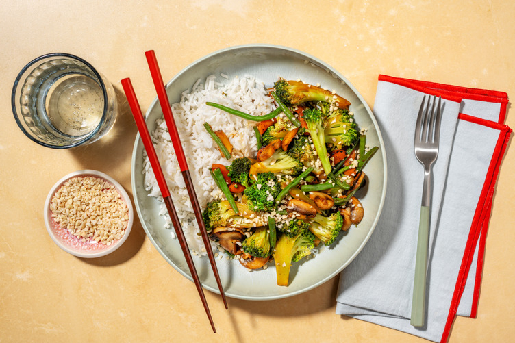 No Chop Mushroom & Broccoli Stir-Fry