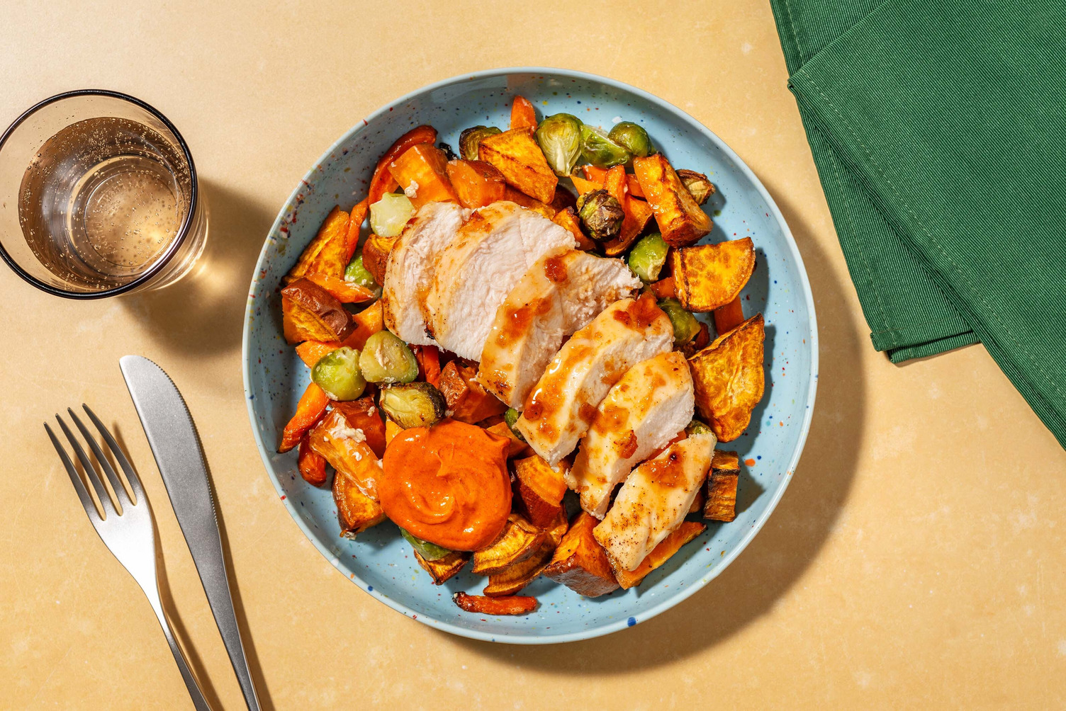 One-Tray Pouletbrust in Aprikosen-Marinade