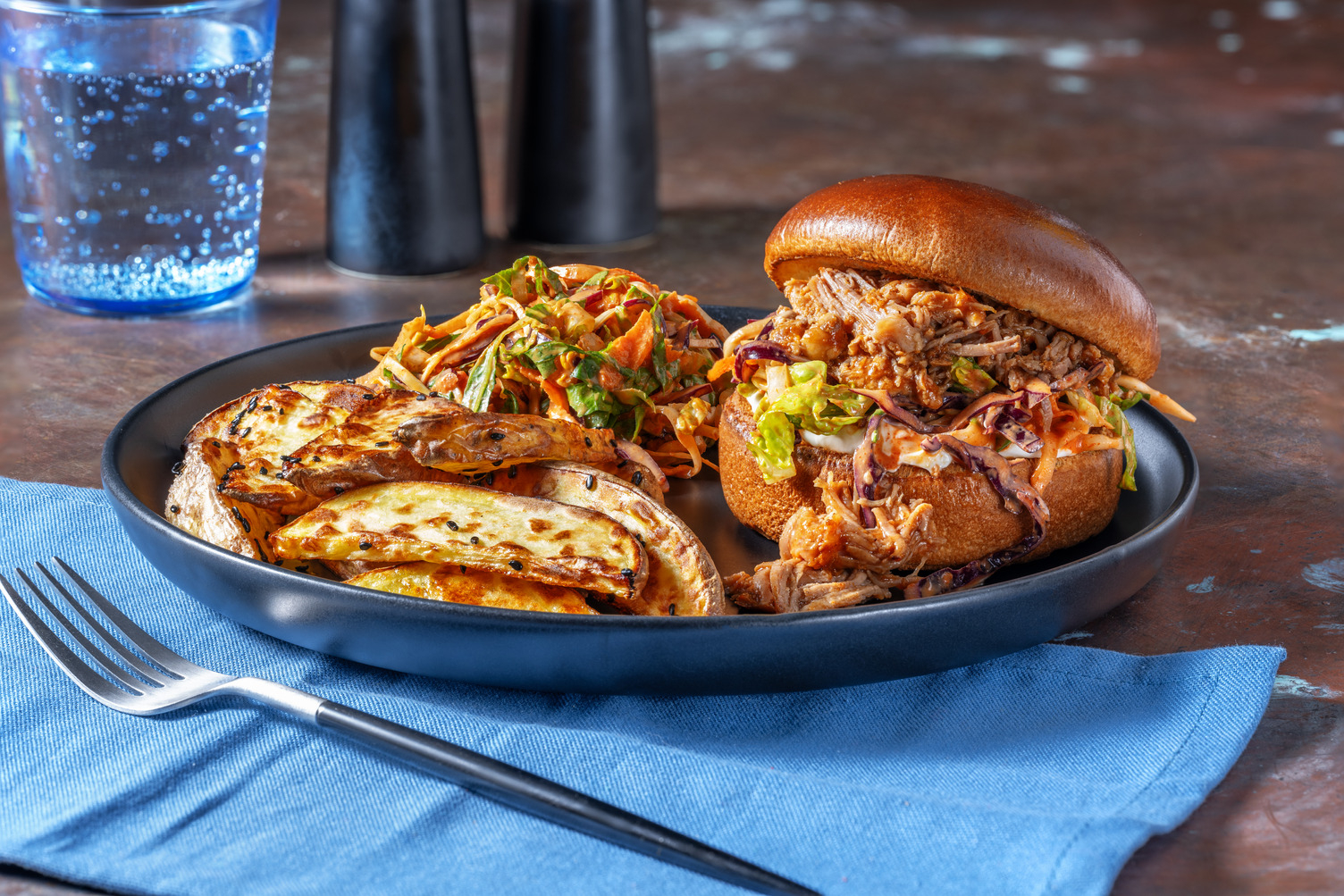 Bulgogi Pulled Beef Burgers