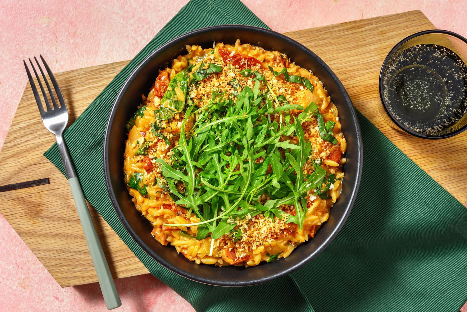 Mild soltørket tomat-orzo