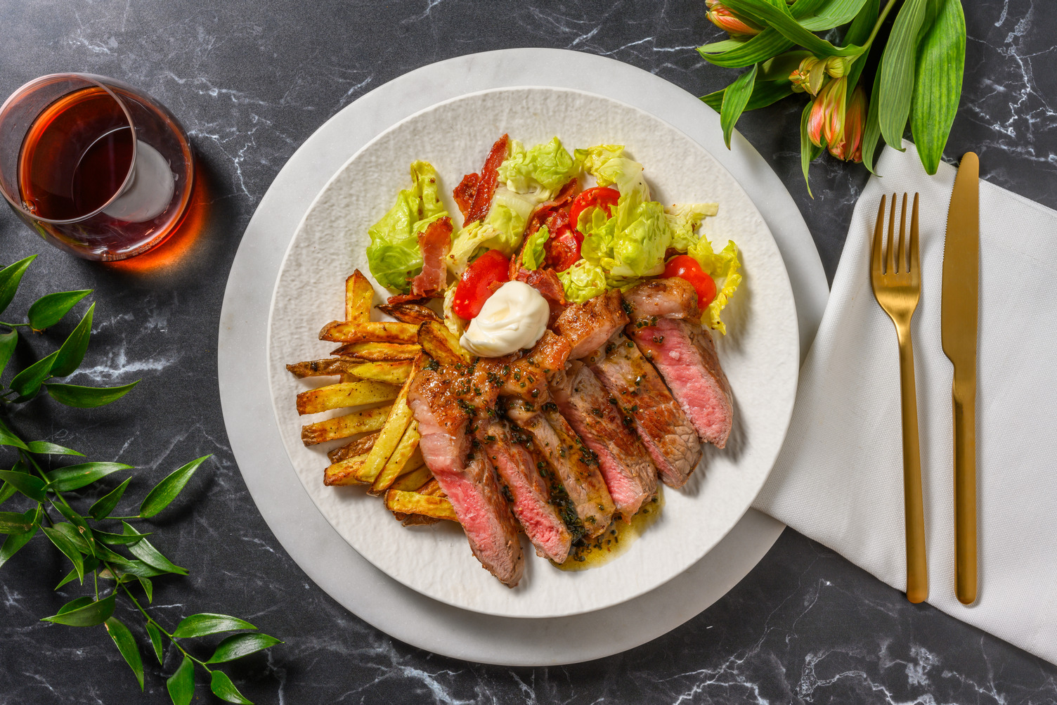 Summery Herb Butter 21 Day Aged Sirloin Steak