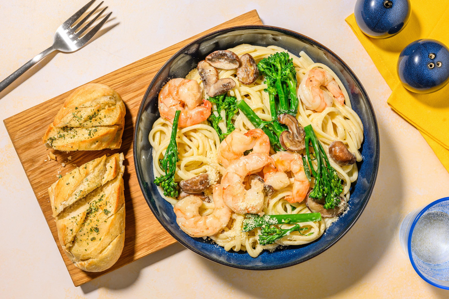 Presto Creamy Salmon Linguine