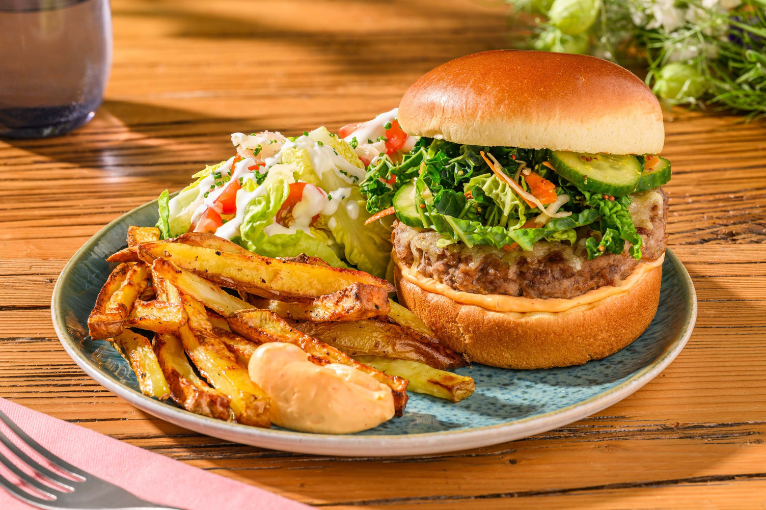 'The big fresh'-cheeseburger