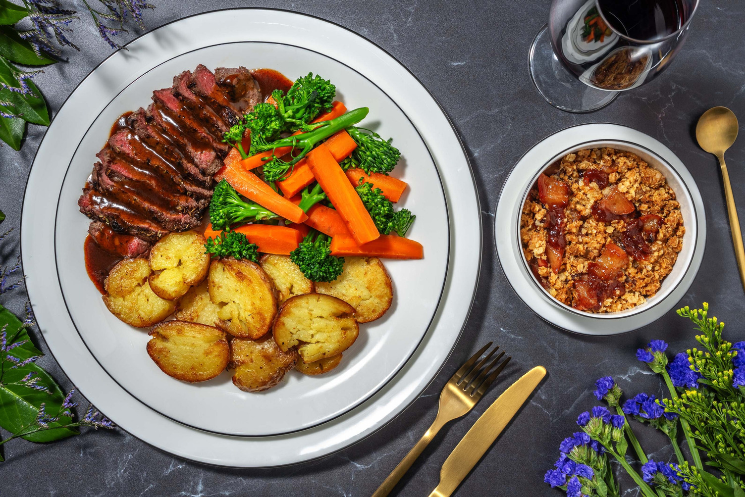 Rosemary and Garlic Lamb Steak