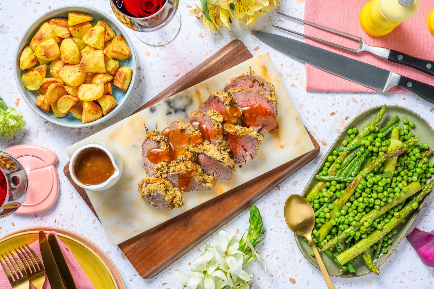 Mother's Day Herb Crusted Roast Lamb