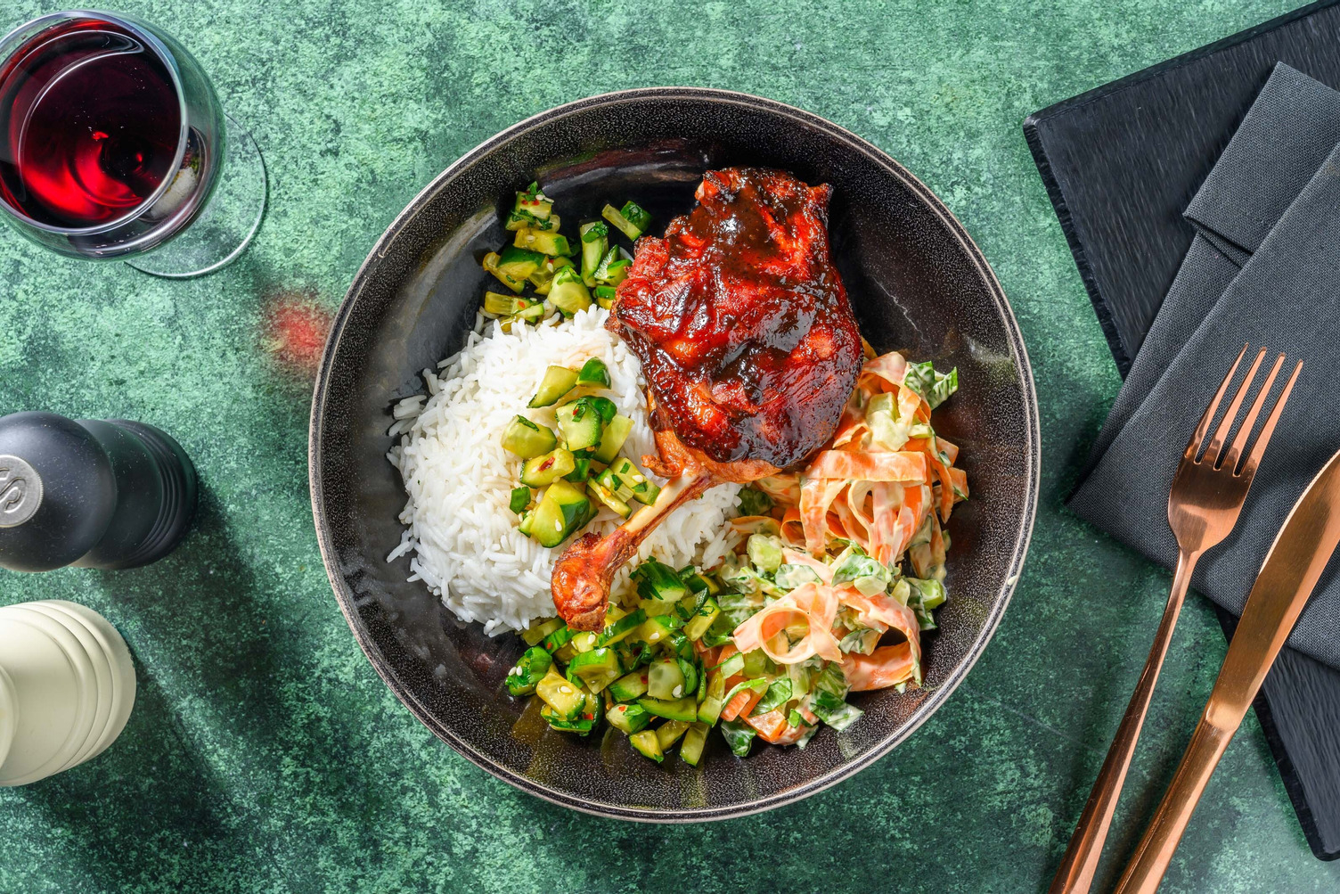 Kinesisk hoisinglaceret andelår