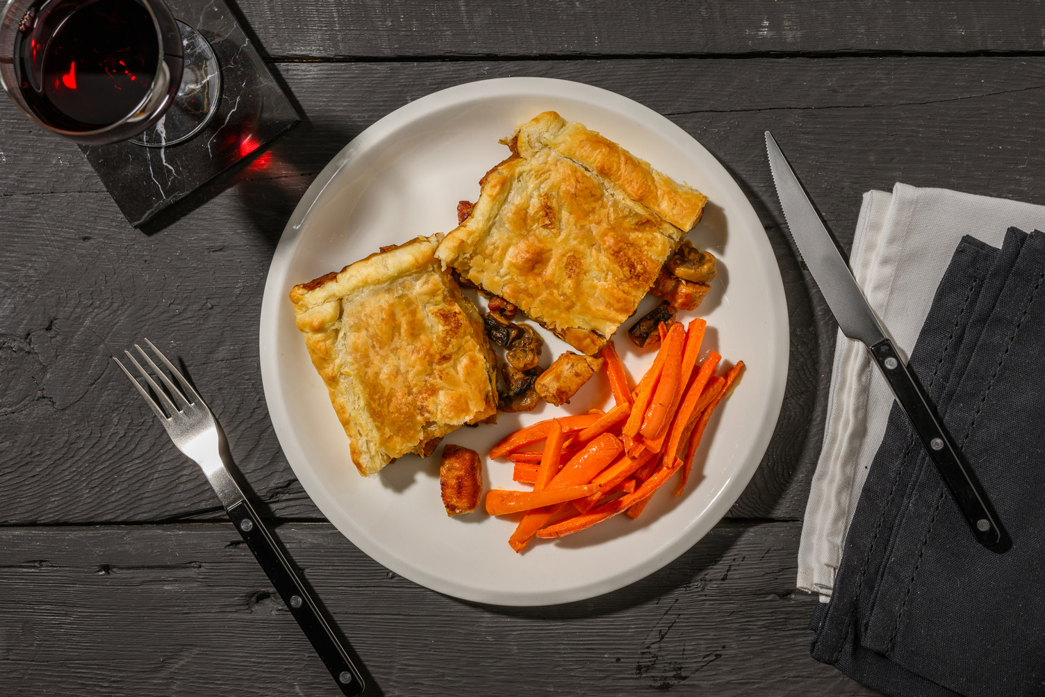 Truffled Chicken, Bacon and Mushroom Pie 