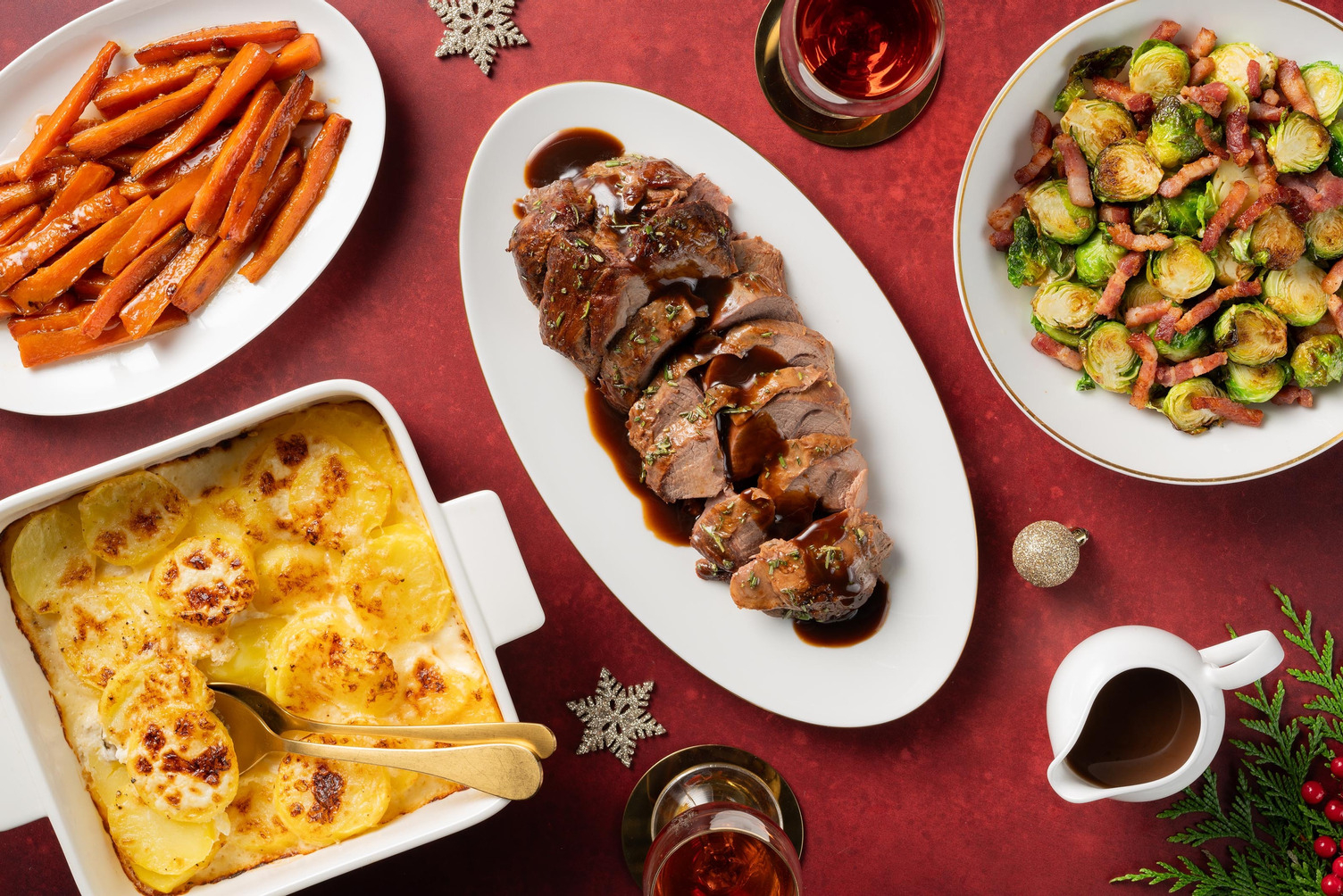 Rosemary Roast Lamb and Parmigiano Dauphinoise