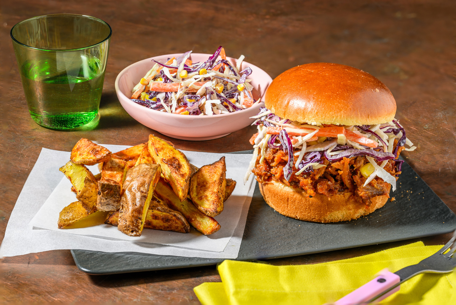 Cajun BBQ Pulled Pork Burger